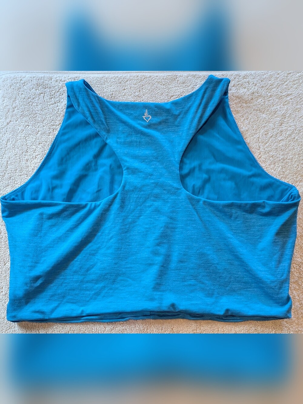 $10 Torrid Active Size 3/3X Teal Space Dye High Neck Longline Sports Bra - Picture 2 of 5